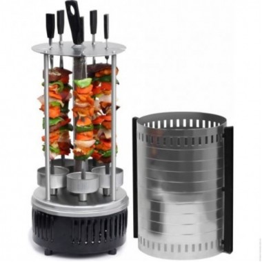 Электрошашлычница шашлычница Domotec BBQ на 6 шампуров 1000W 