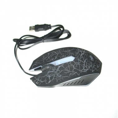 USB мышка Zeus M-110 проводная мышь с подсветкой Black