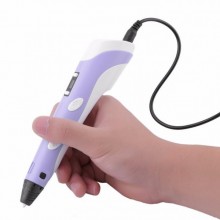 3D ручка рисование пластиком Pen2 MyRiwell с LCD дисплеем Фиолетовая