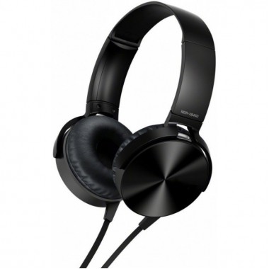 Накладные проводные стерео наушники MDR XB 450 Чёрные Black