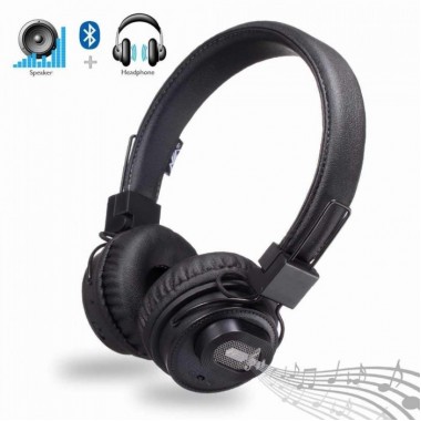 Беспроводные Bluetooth стерео наушники NIA X5SP с МР3, FM и колонкой Чёрный