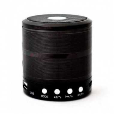 Портативная bluetooth колонка WS-887 ФМ, MP3, USB, радио, блютуз Чёрная Black